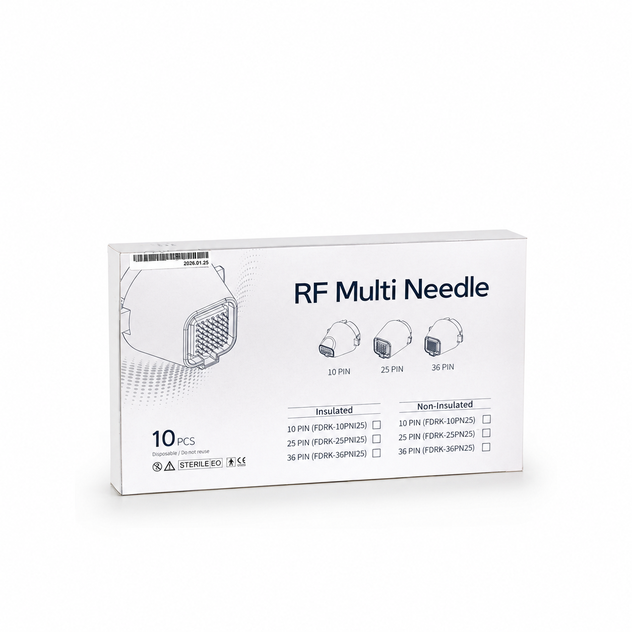 Recell RF - Mulitnadel 10 pin isoliert (Box 10 Stück )
